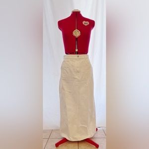 COS long denim skirt